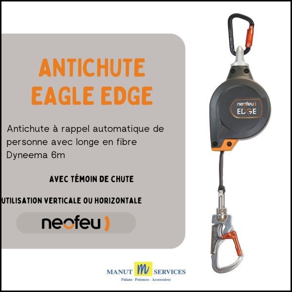 Système antichute à rappel automatique en sangle 6m